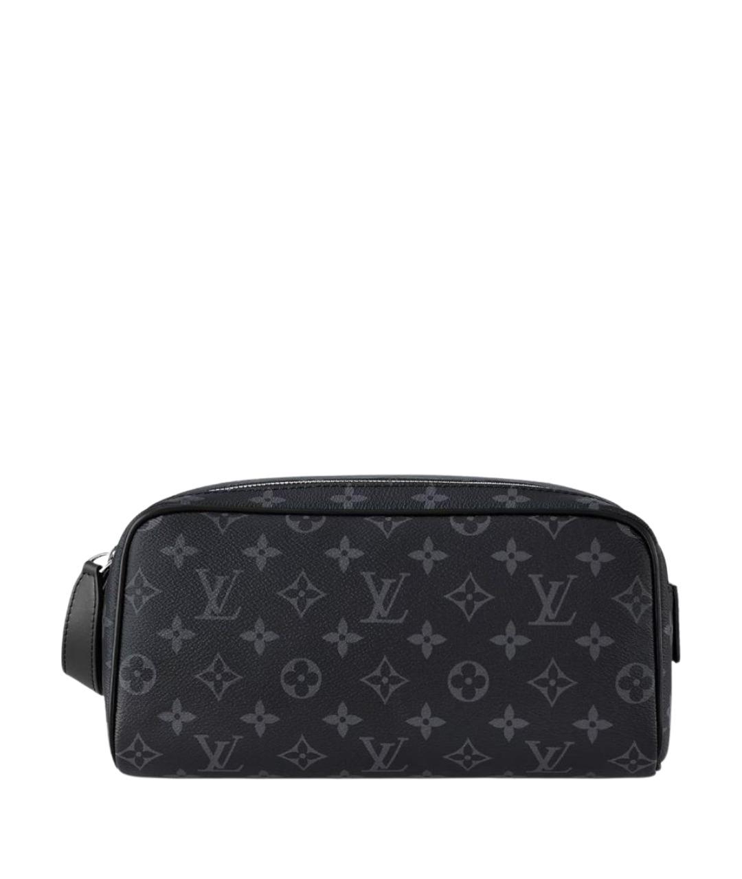 LOUIS VUITTON Черная косметичка из канвы, фото 1