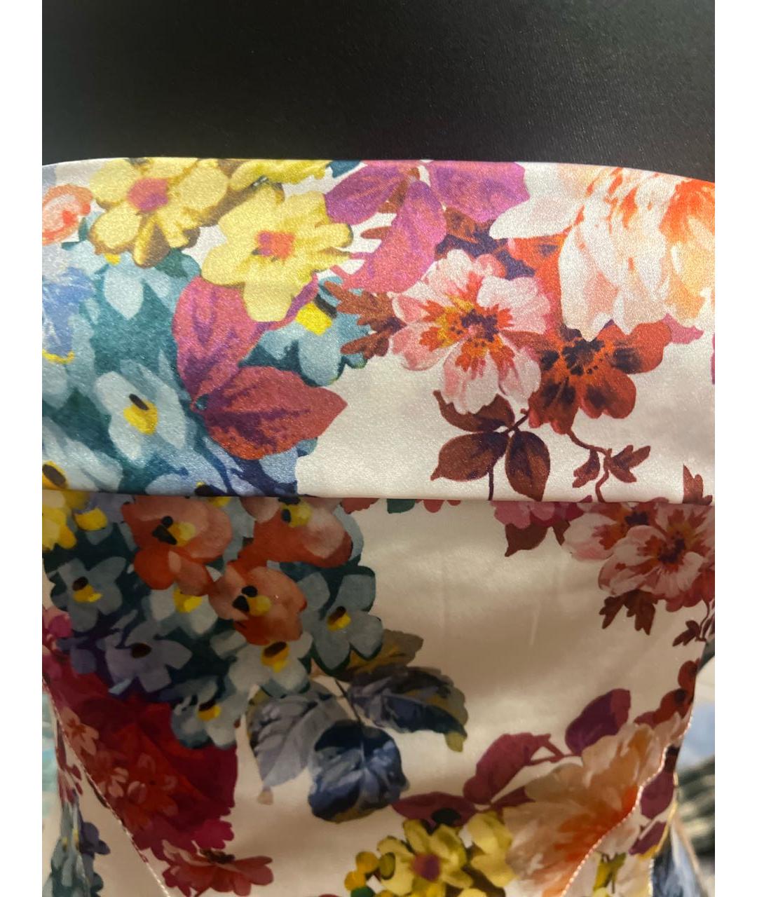 DOLCE&GABBANA Мульти шелковое коктейльное платье, фото 7