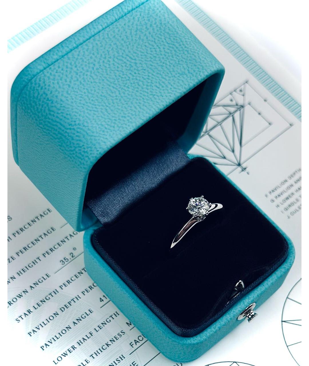 TIFFANY&CO Серебряное платиновое кольцо, фото 7
