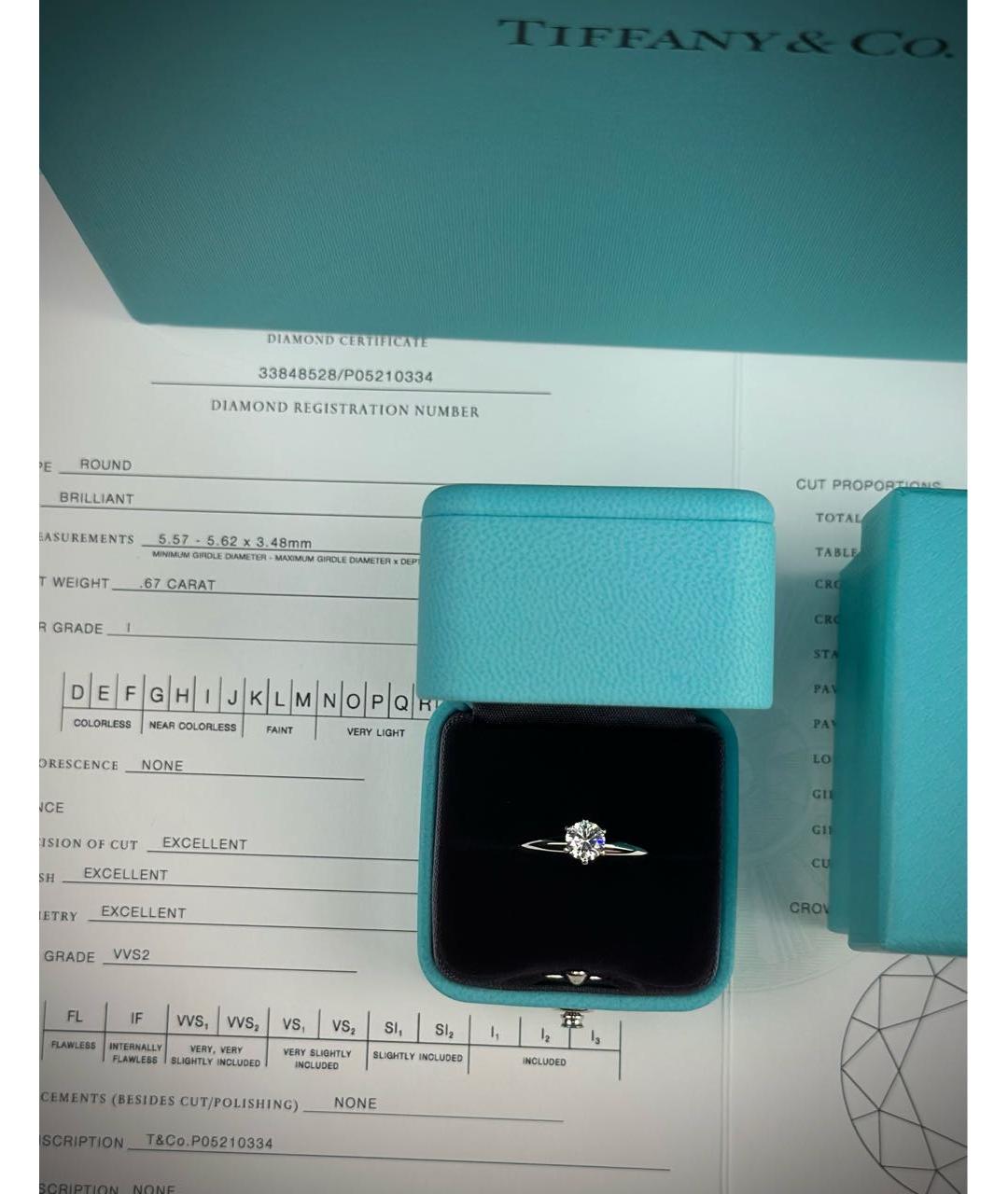 TIFFANY&CO Серебряное платиновое кольцо, фото 8