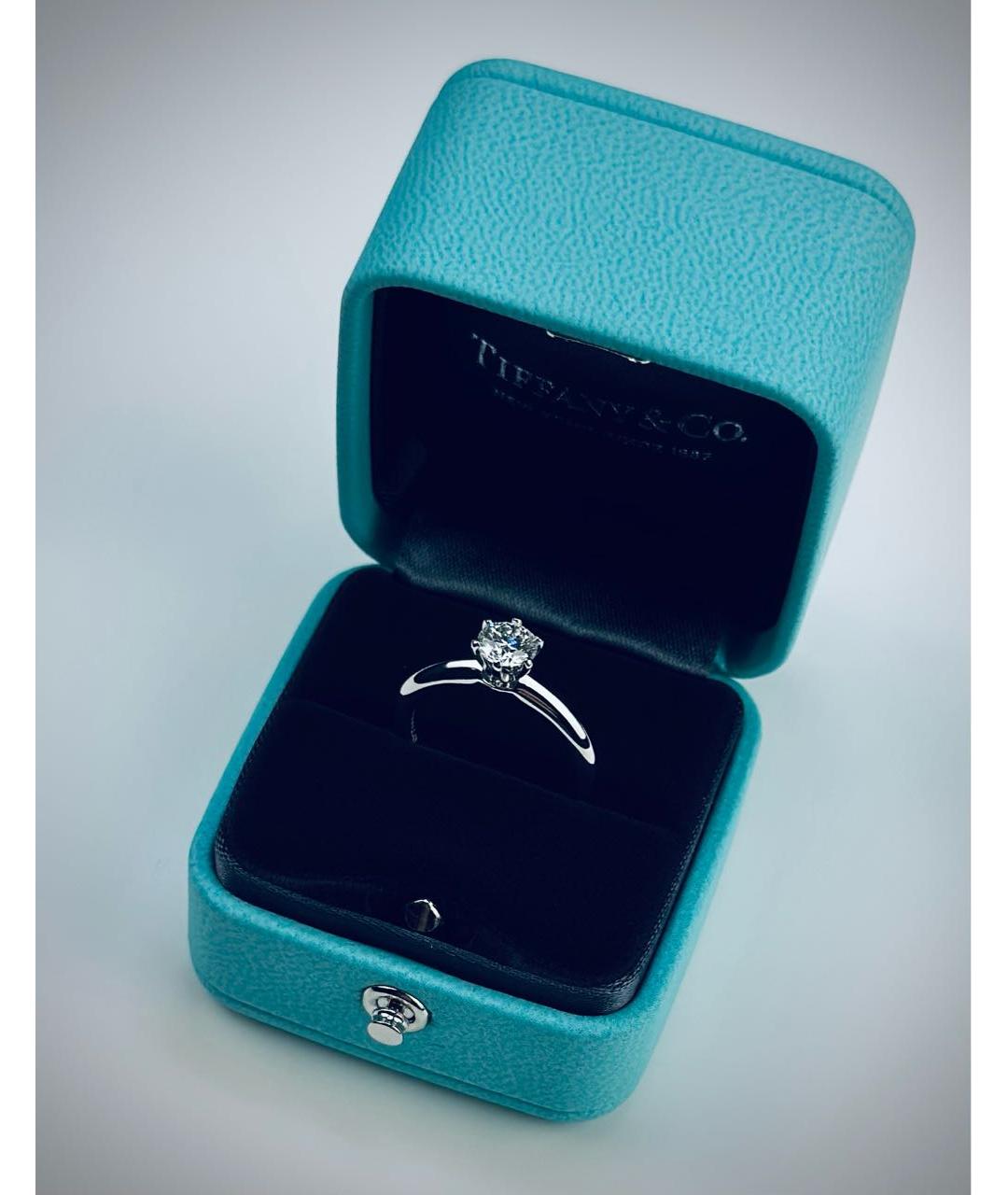 TIFFANY&CO Серебряное платиновое кольцо, фото 4