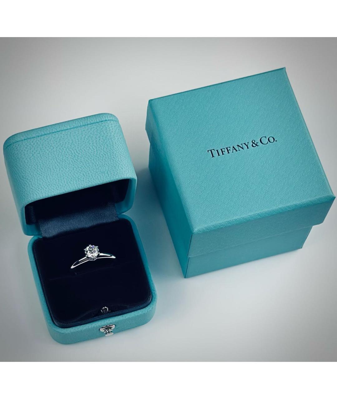 TIFFANY&CO Серебряное платиновое кольцо, фото 3