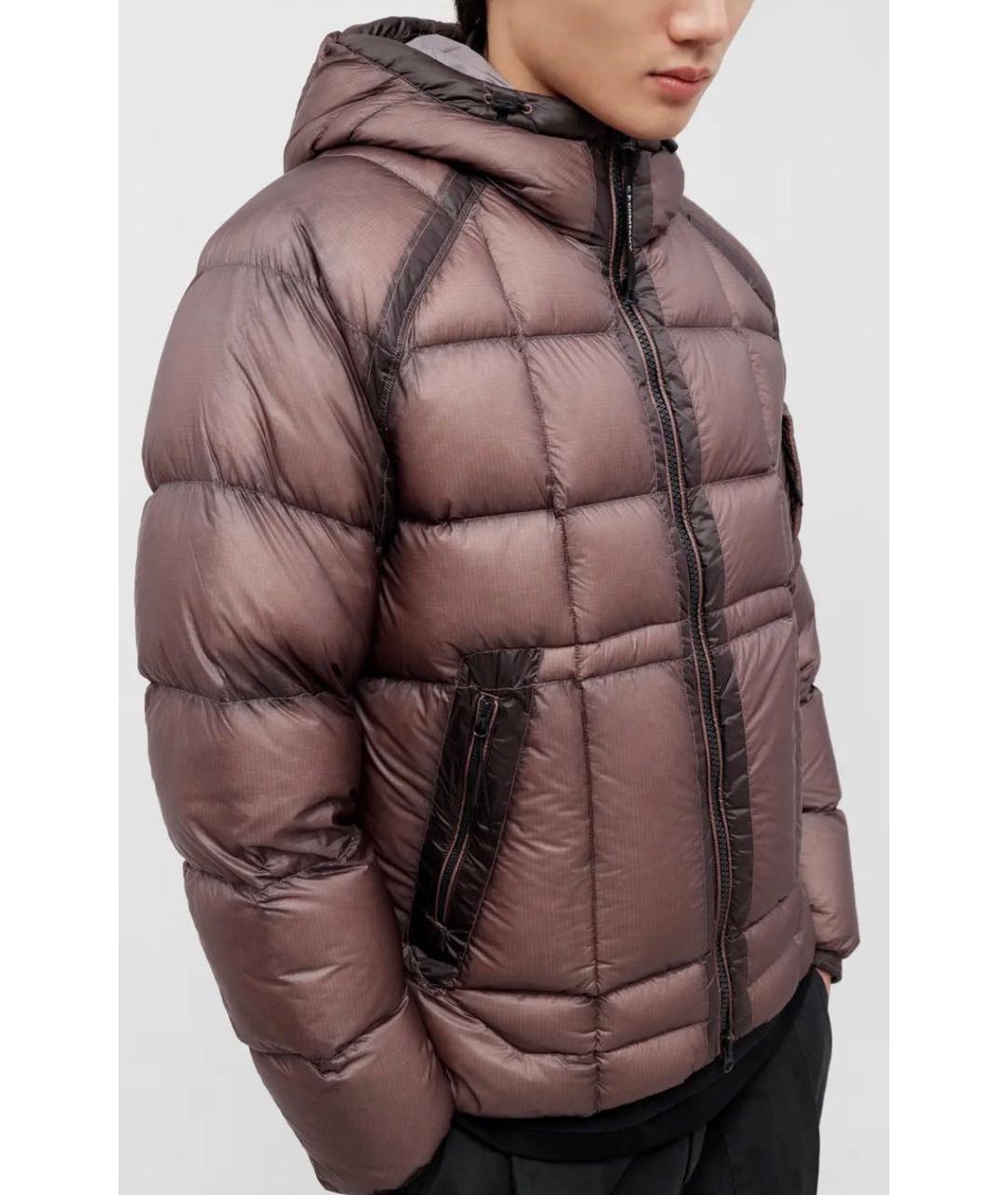 CP COMPANY Бордовый полиамидовый пуховик, фото 6