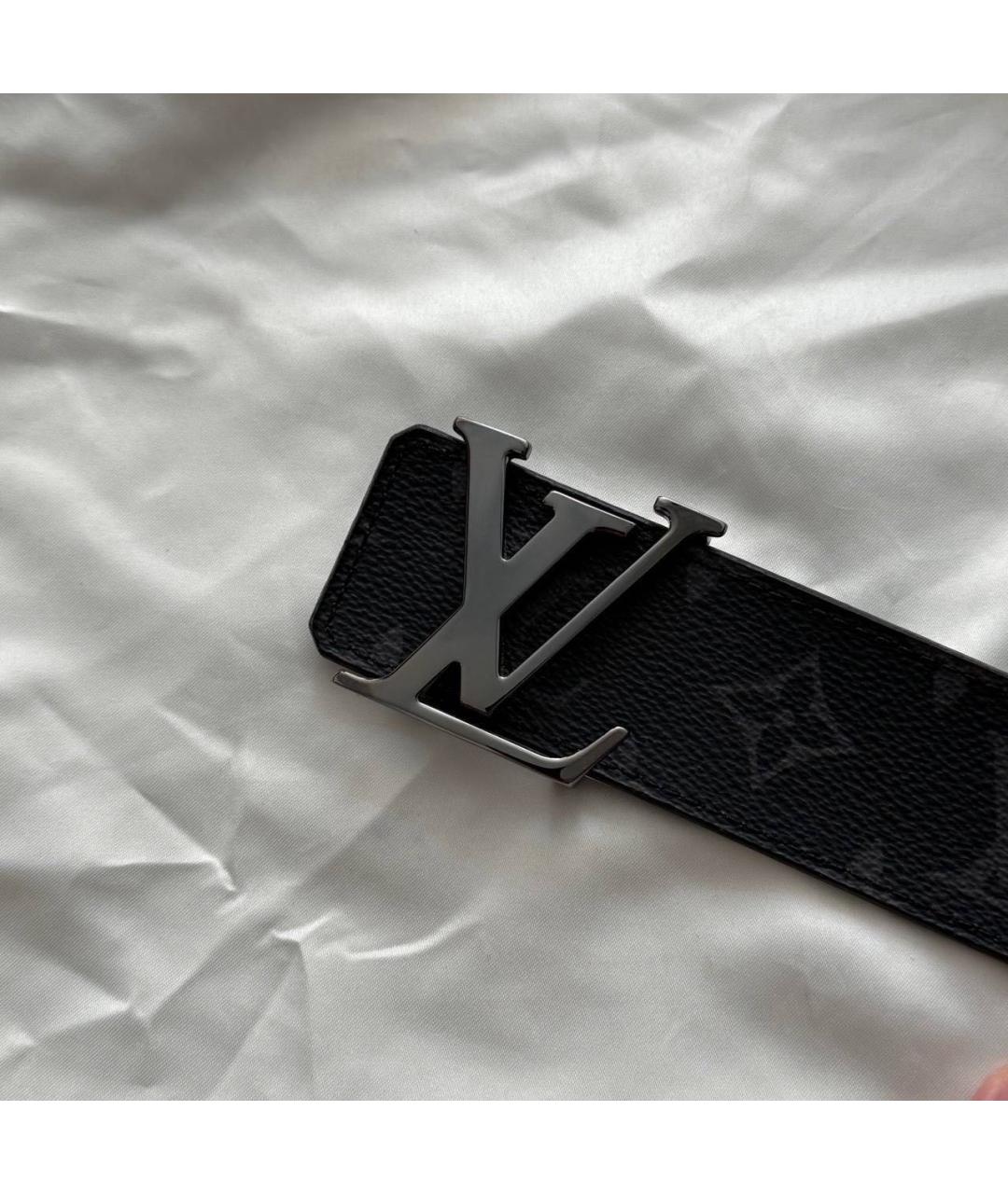 LOUIS VUITTON Антрацитовый ремень, фото 2
