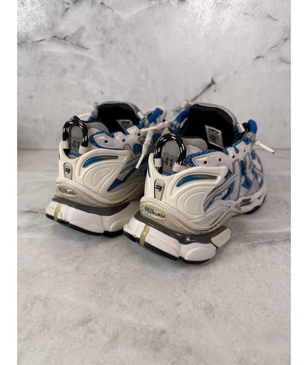 BALENCIAGA Синие низкие кроссовки / кеды, фото 4