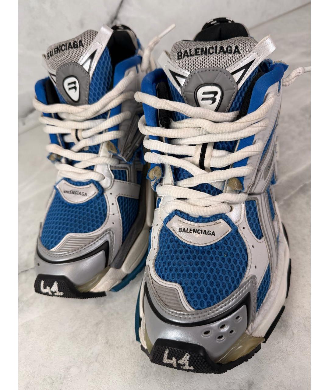 BALENCIAGA Синие низкие кроссовки / кеды, фото 7