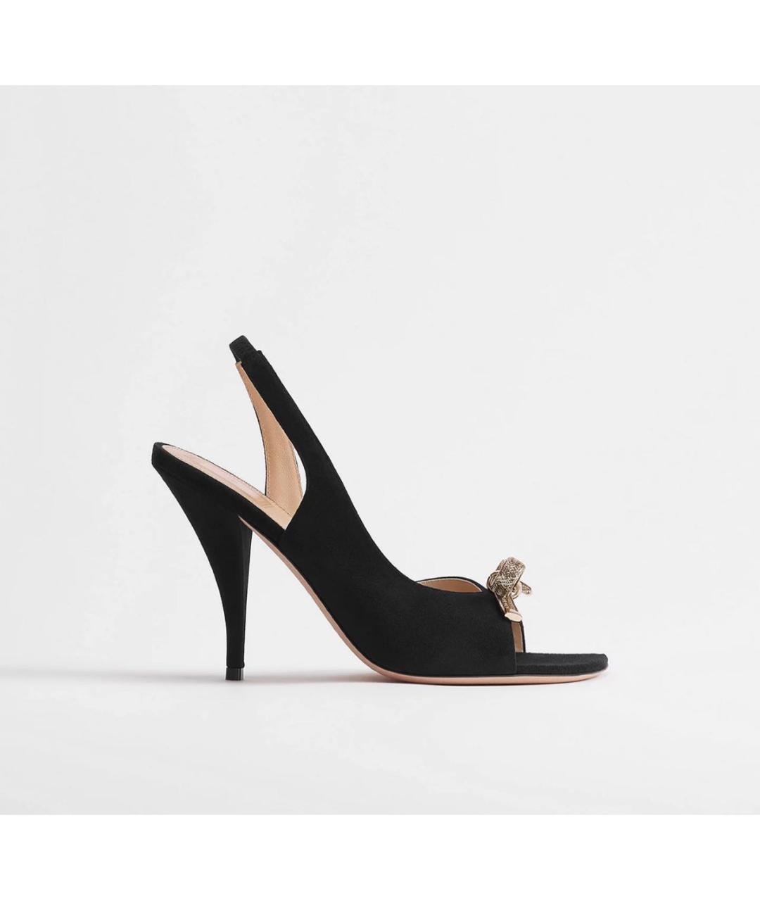 CHRISTIAN DIOR Черные босоножки, фото 4