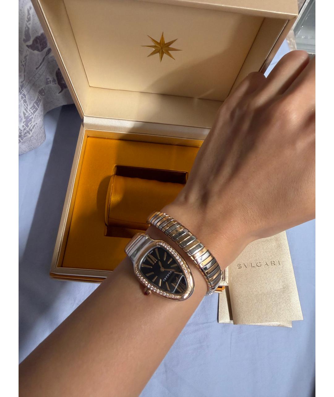 BVLGARI Золотые часы из желтого золота, фото 4