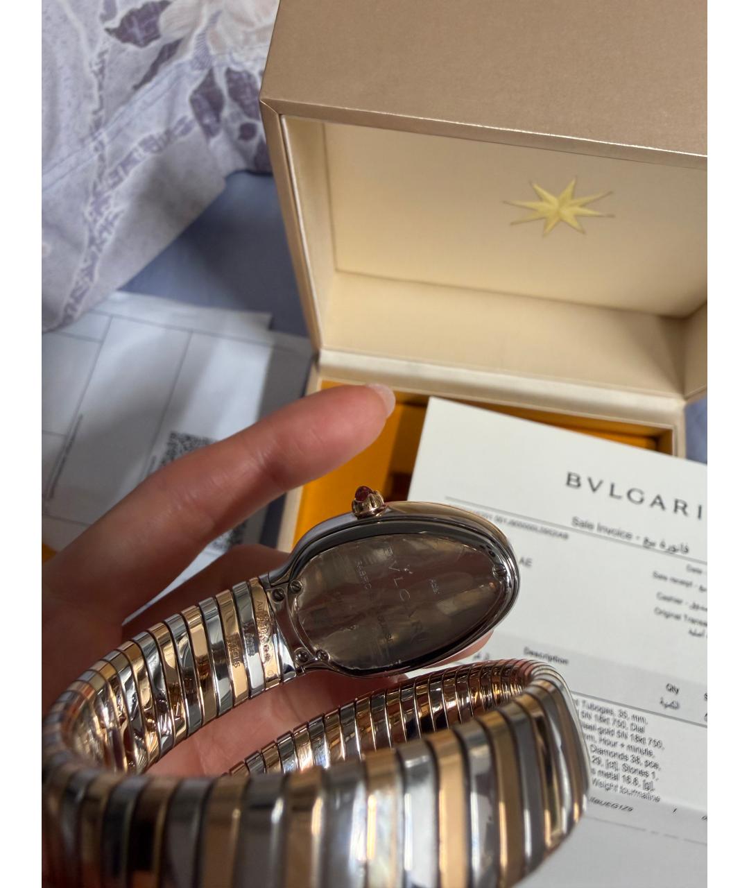 BVLGARI Золотые часы из желтого золота, фото 2