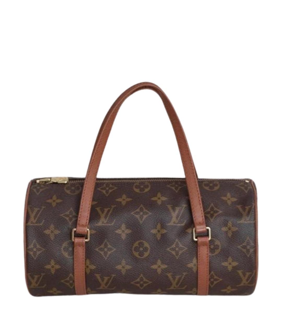 LOUIS VUITTON Коричневая сумка с короткими ручками из канвы, фото 1