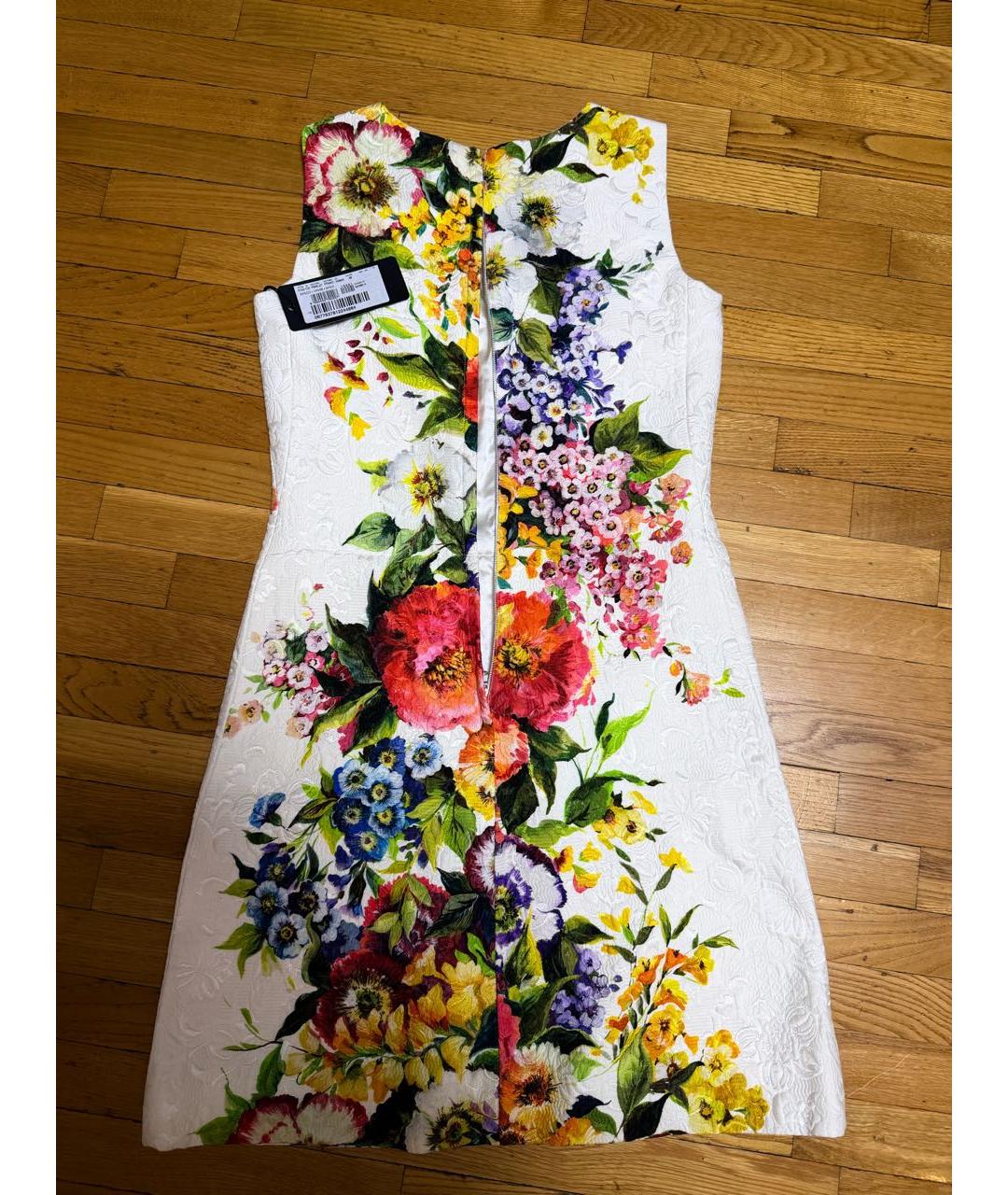 DOLCE&GABBANA Мульти хлопко-эластановое повседневное платье, фото 2