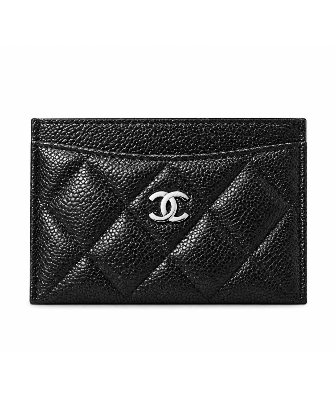 CHANEL Черный кожаный кардхолдер, фото 6