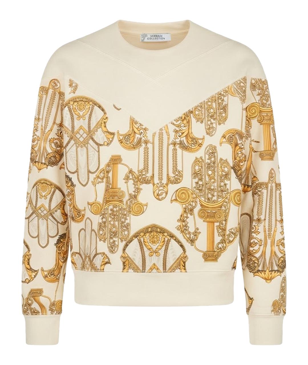 VERSACE COLLECTION Белый хлопковый джемпер / свитер, фото 1