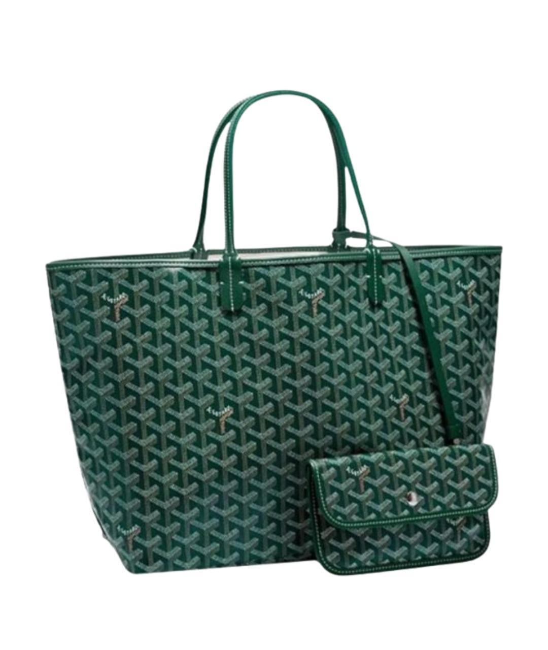 GOYARD Зеленая кожаная сумка через плечо, фото 1