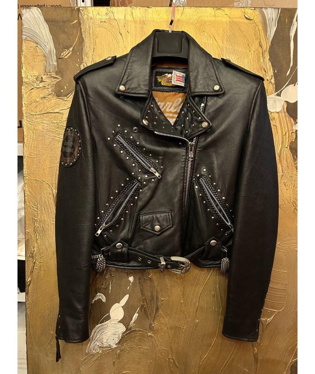 Harley Davidson Черная кожаная куртка, фото 9