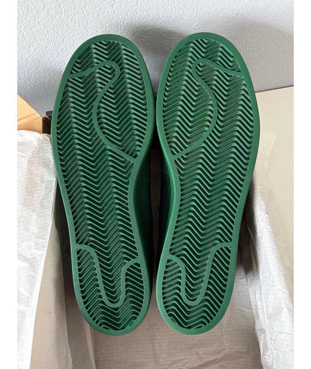 ADIDAS Зеленые текстильные низкие кроссовки / кеды, фото 6