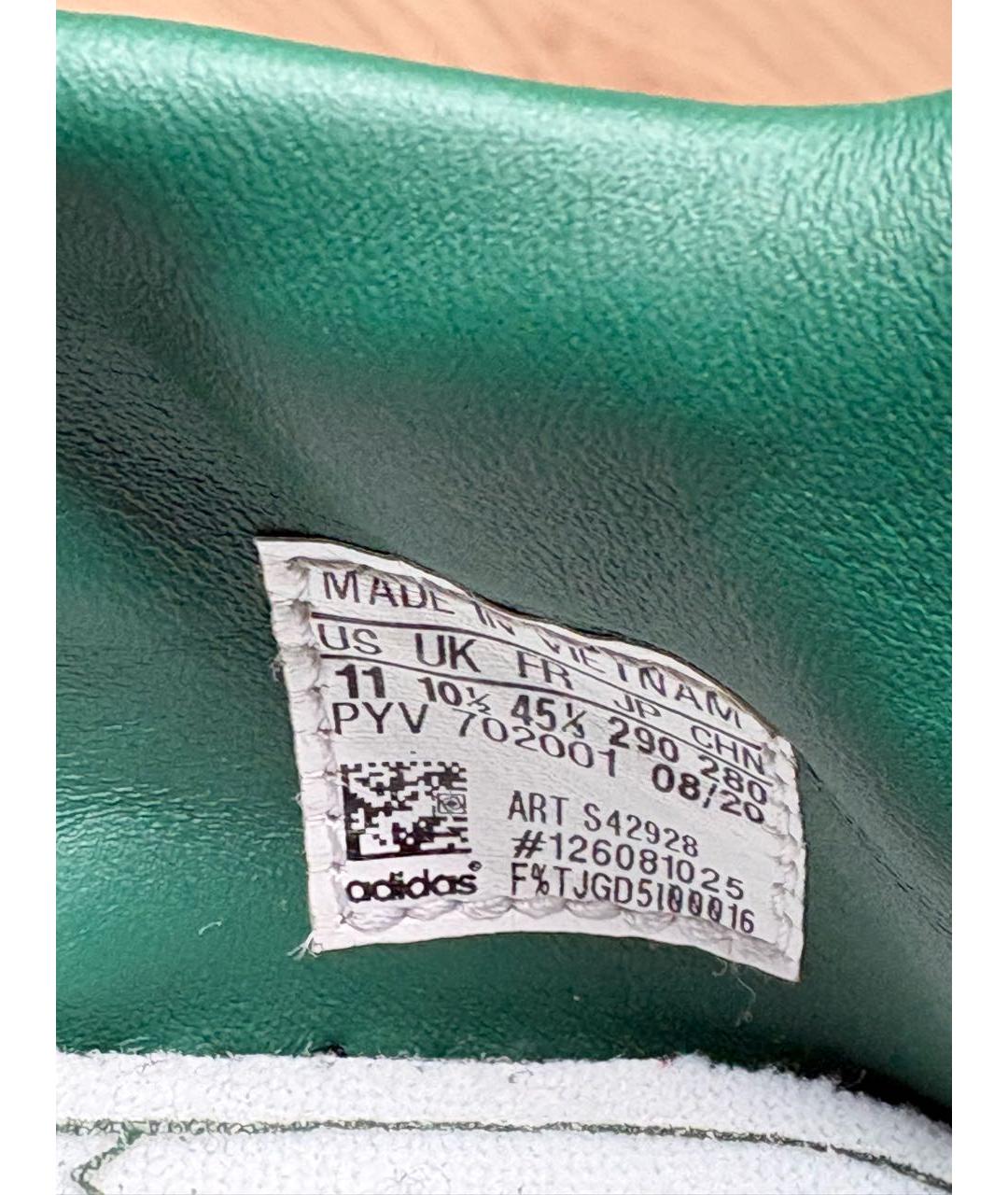 ADIDAS Зеленые текстильные низкие кроссовки / кеды, фото 8