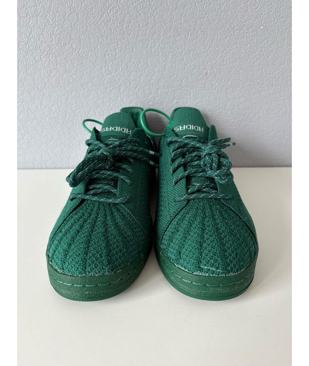 ADIDAS Зеленые текстильные низкие кроссовки / кеды, фото 4