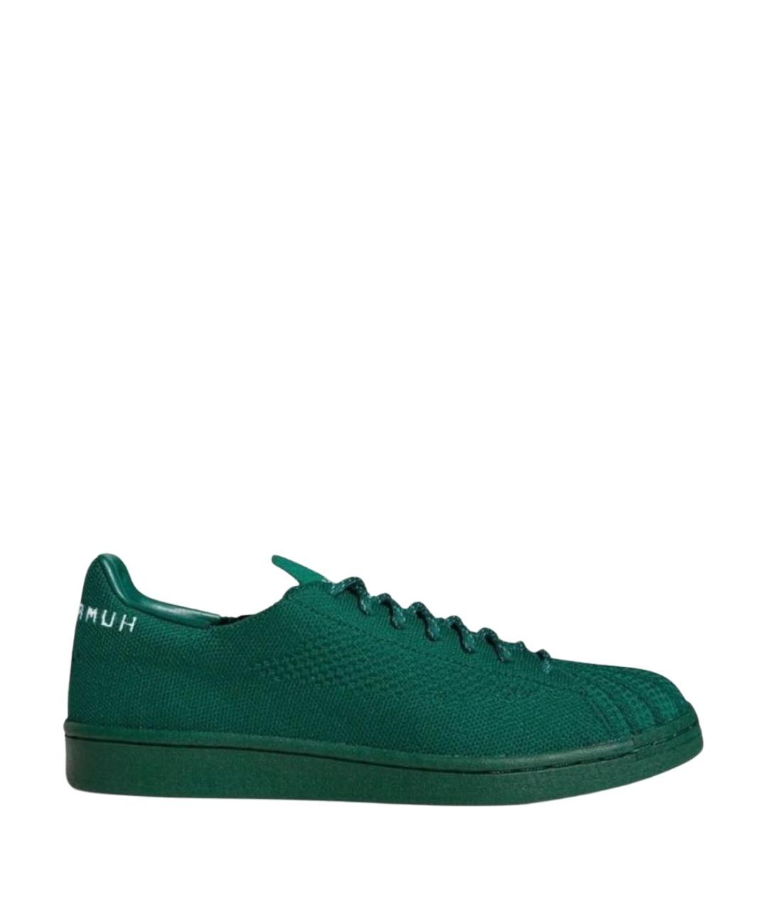 ADIDAS Зеленые текстильные низкие кроссовки / кеды, фото 1