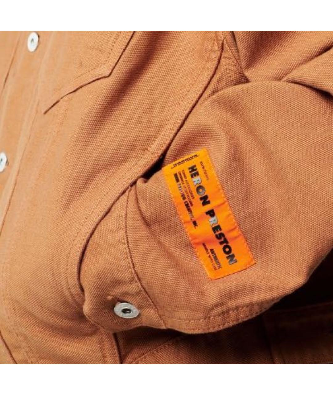HERON PRESTON Коричневая хлопковая куртка, фото 4