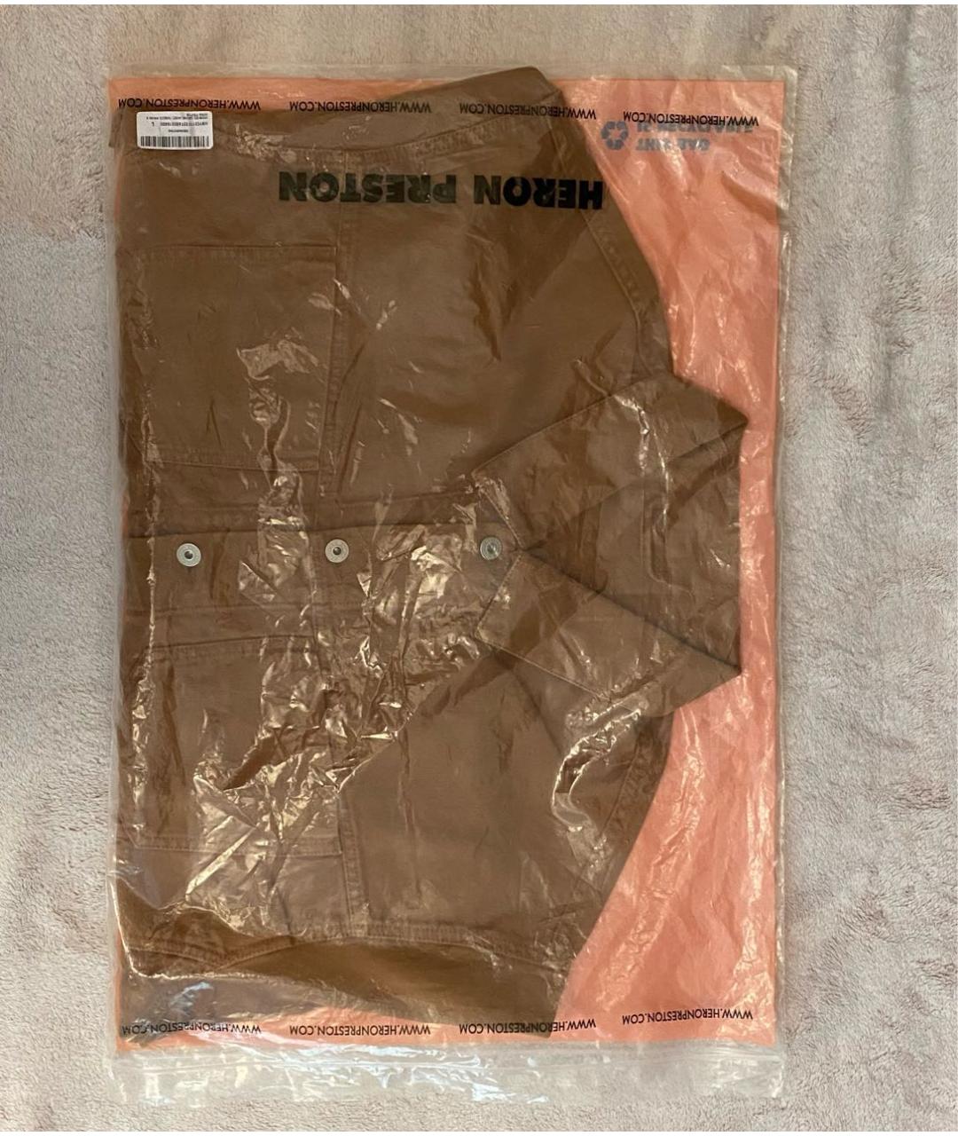 HERON PRESTON Коричневая хлопковая куртка, фото 8