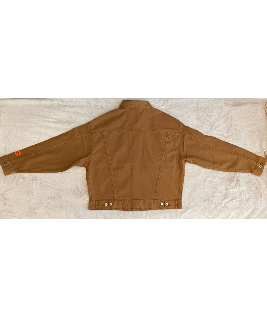 HERON PRESTON Коричневая хлопковая куртка, фото 3