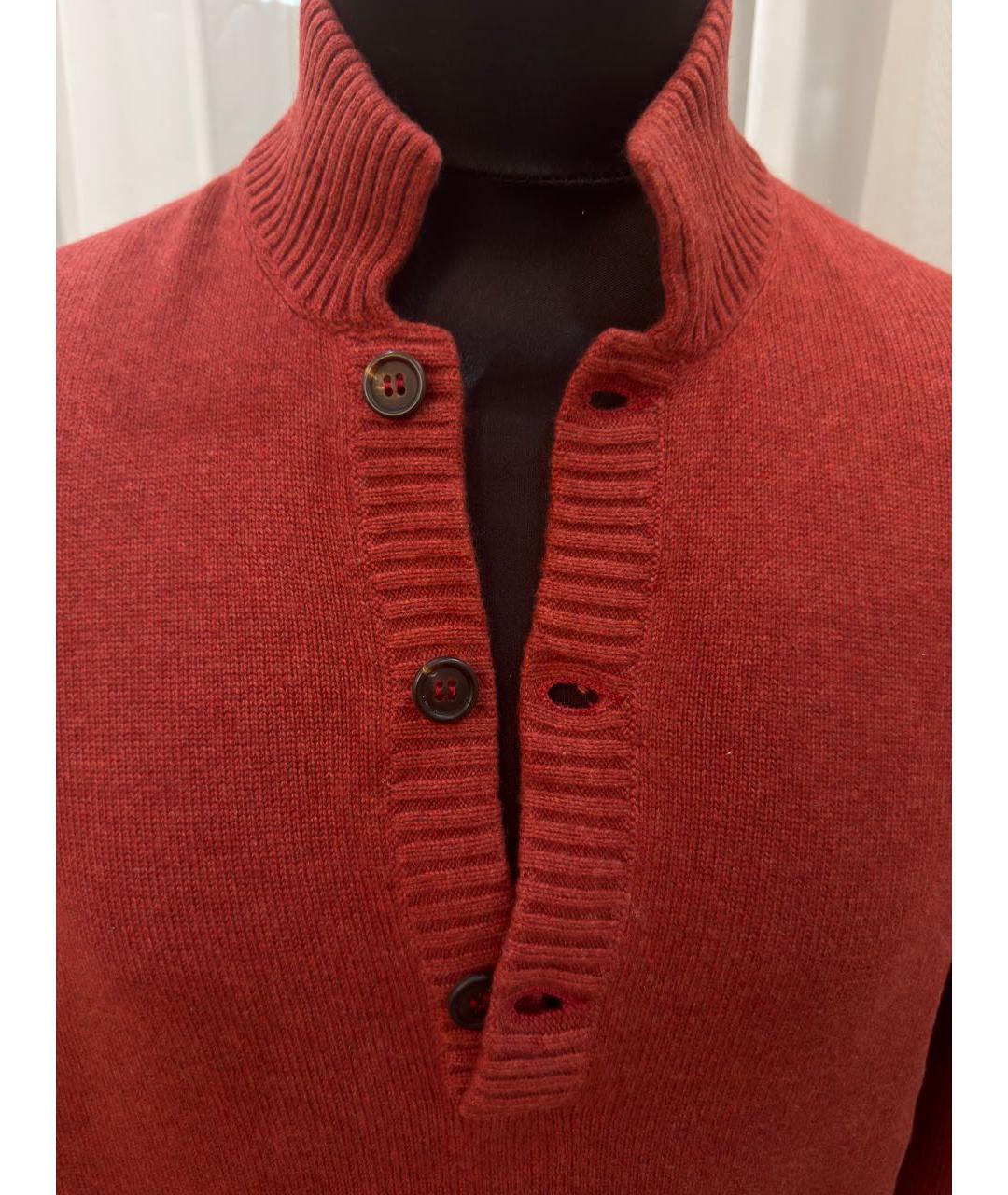 BRUNELLO CUCINELLI Бордовый кашемировый джемпер / свитер, фото 4