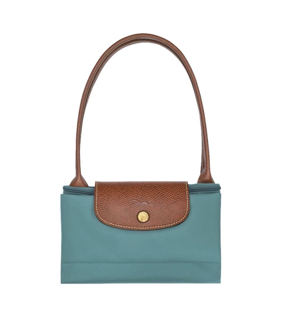 LONGCHAMP Зеленая нейлоновая сумка тоут, фото 5