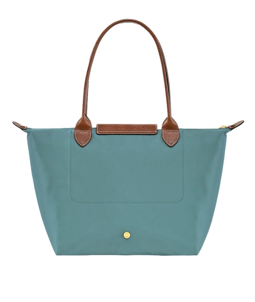 LONGCHAMP Зеленая нейлоновая сумка тоут, фото 3