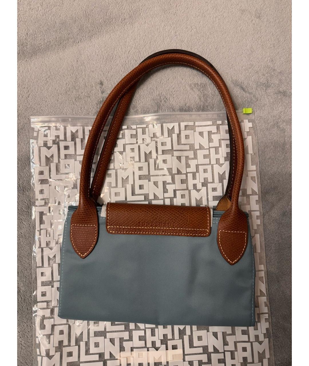 LONGCHAMP Зеленая нейлоновая сумка тоут, фото 7
