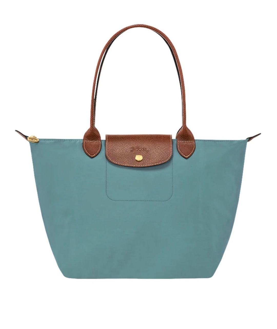 LONGCHAMP Зеленая нейлоновая сумка тоут, фото 1