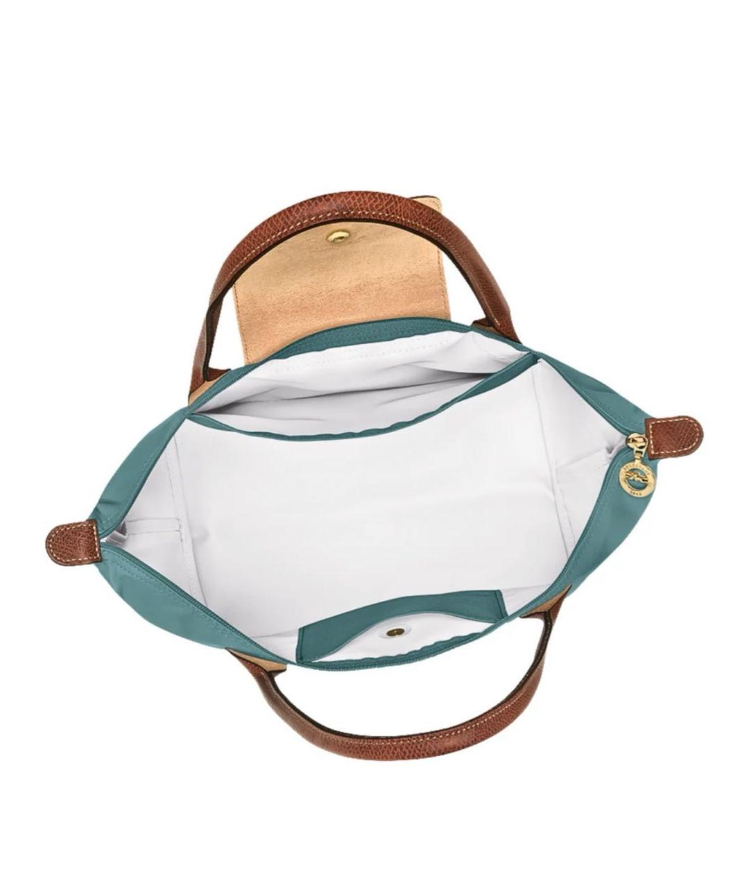 LONGCHAMP Зеленая нейлоновая сумка тоут, фото 4