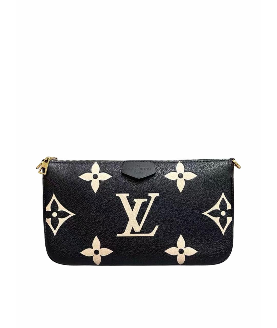 LOUIS VUITTON Черная кожаная сумка через плечо, фото 1