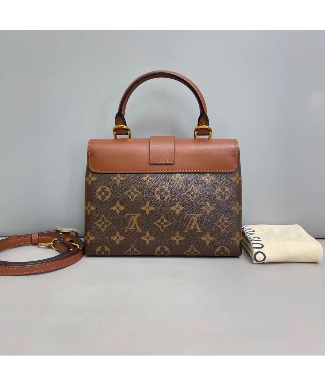 LOUIS VUITTON Коричневая кожаная сумка через плечо, фото 2