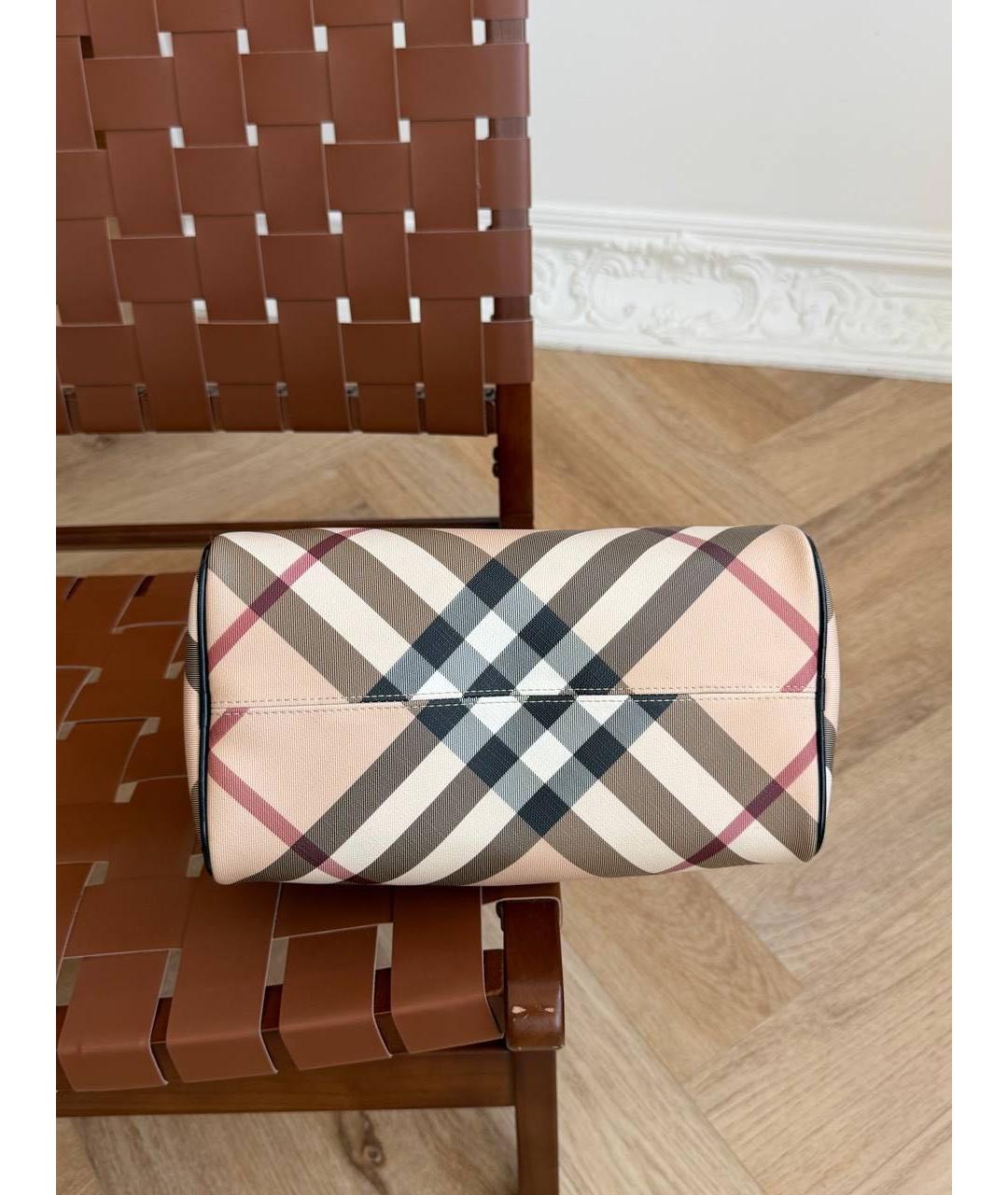 BURBERRY Бежевая сумка с короткими ручками, фото 7