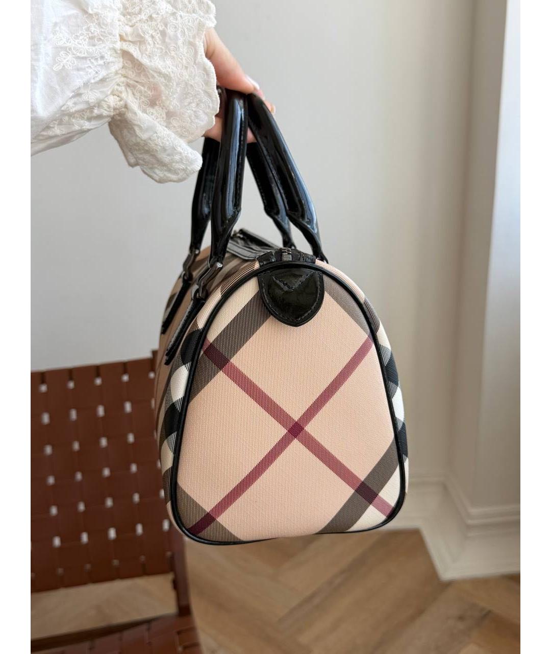BURBERRY Бежевая сумка с короткими ручками, фото 6