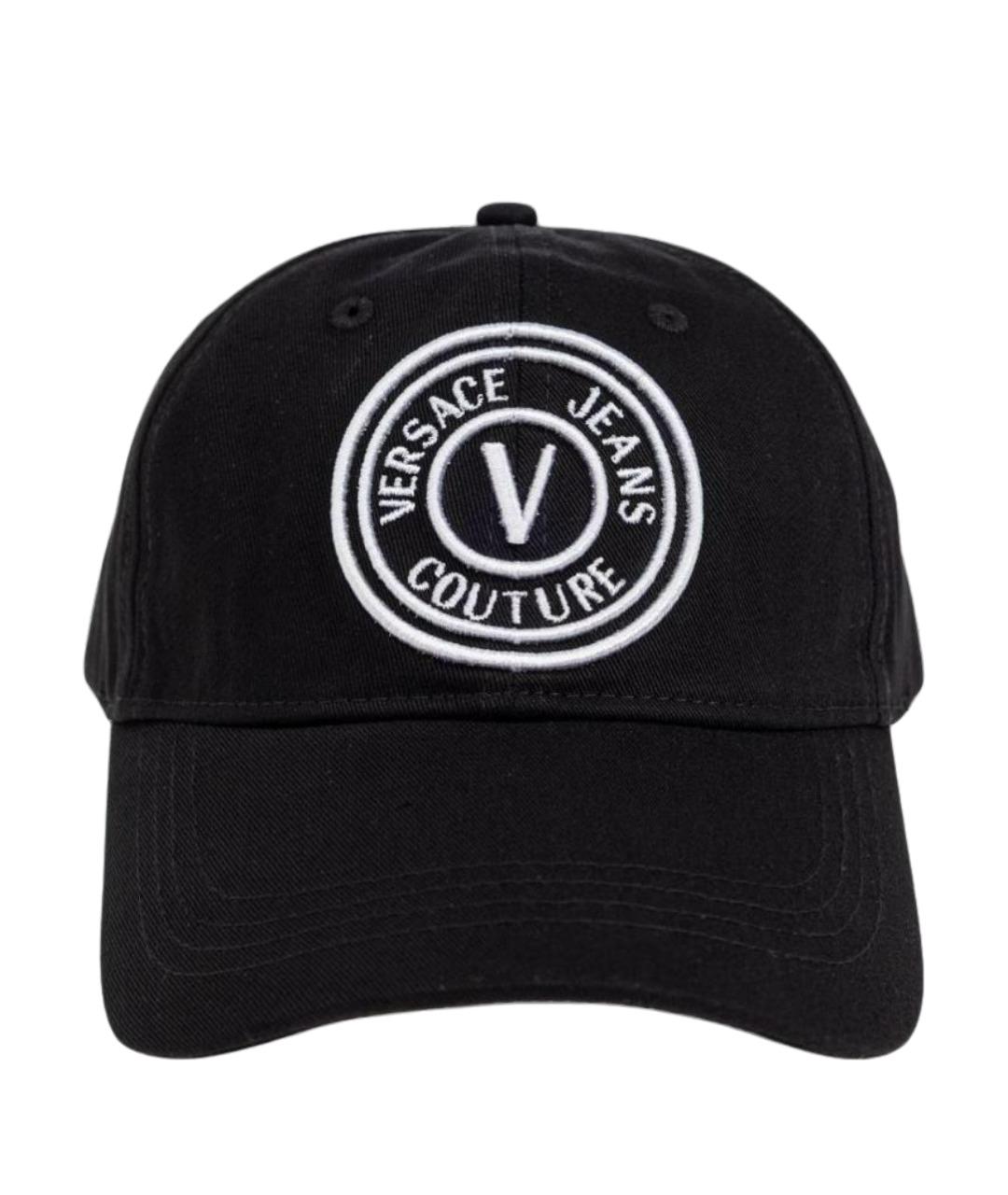 VERSACE Черная хлопковая кепка, фото 1