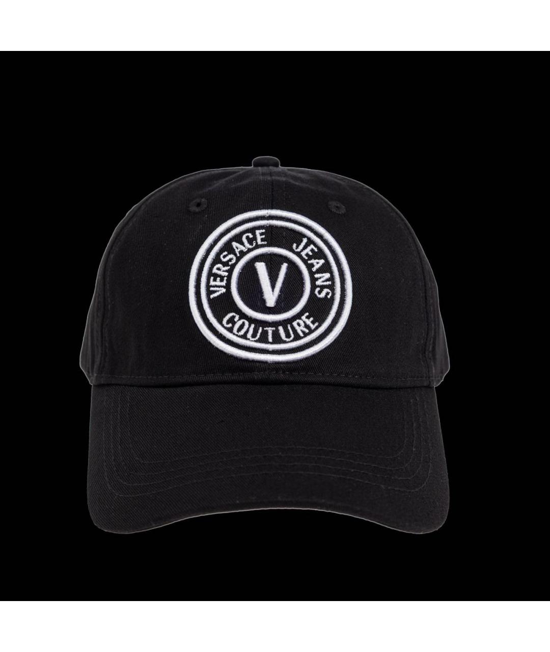 VERSACE Черная хлопковая кепка, фото 9