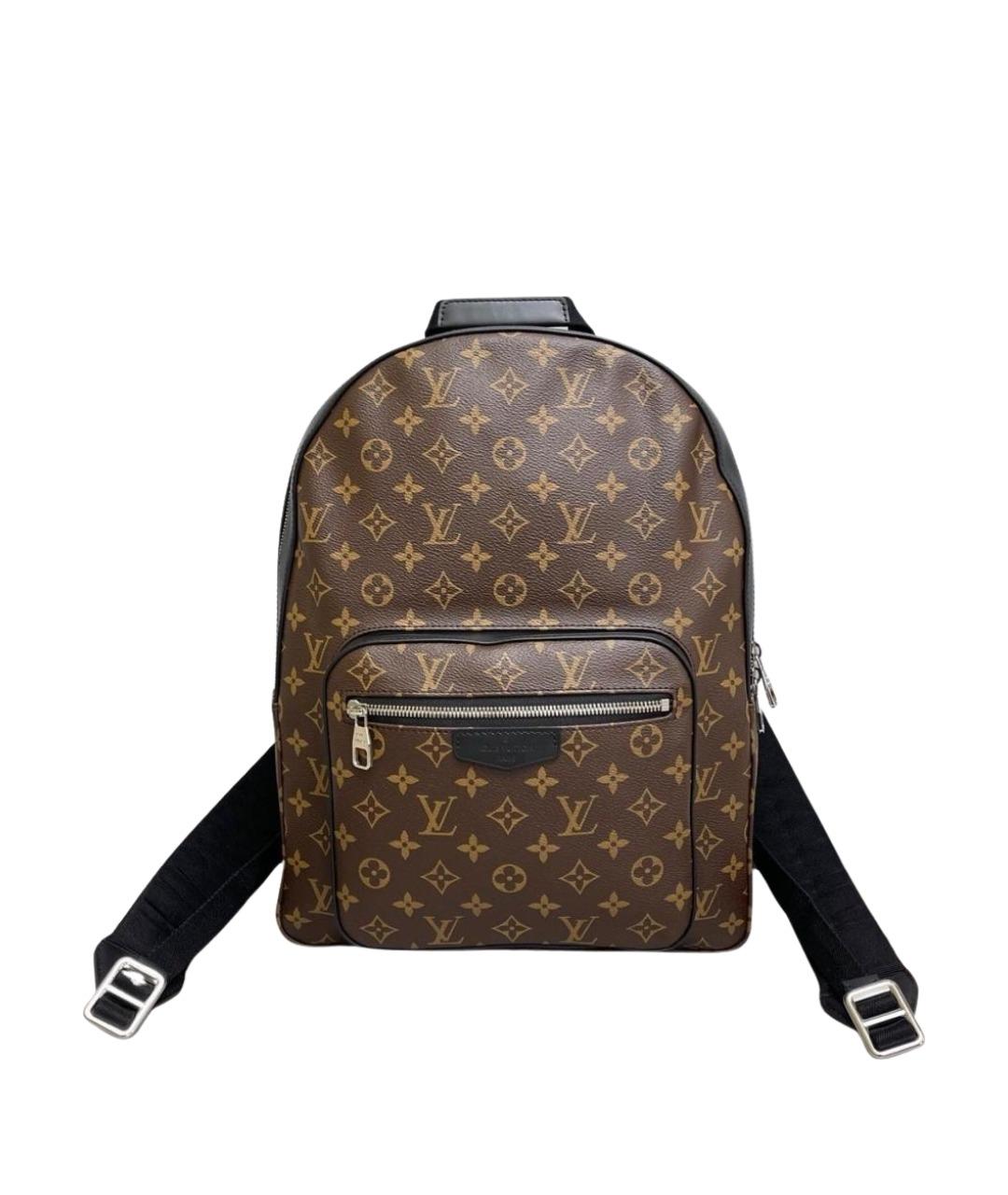 LOUIS VUITTON Коричневый кожаный рюкзак, фото 1