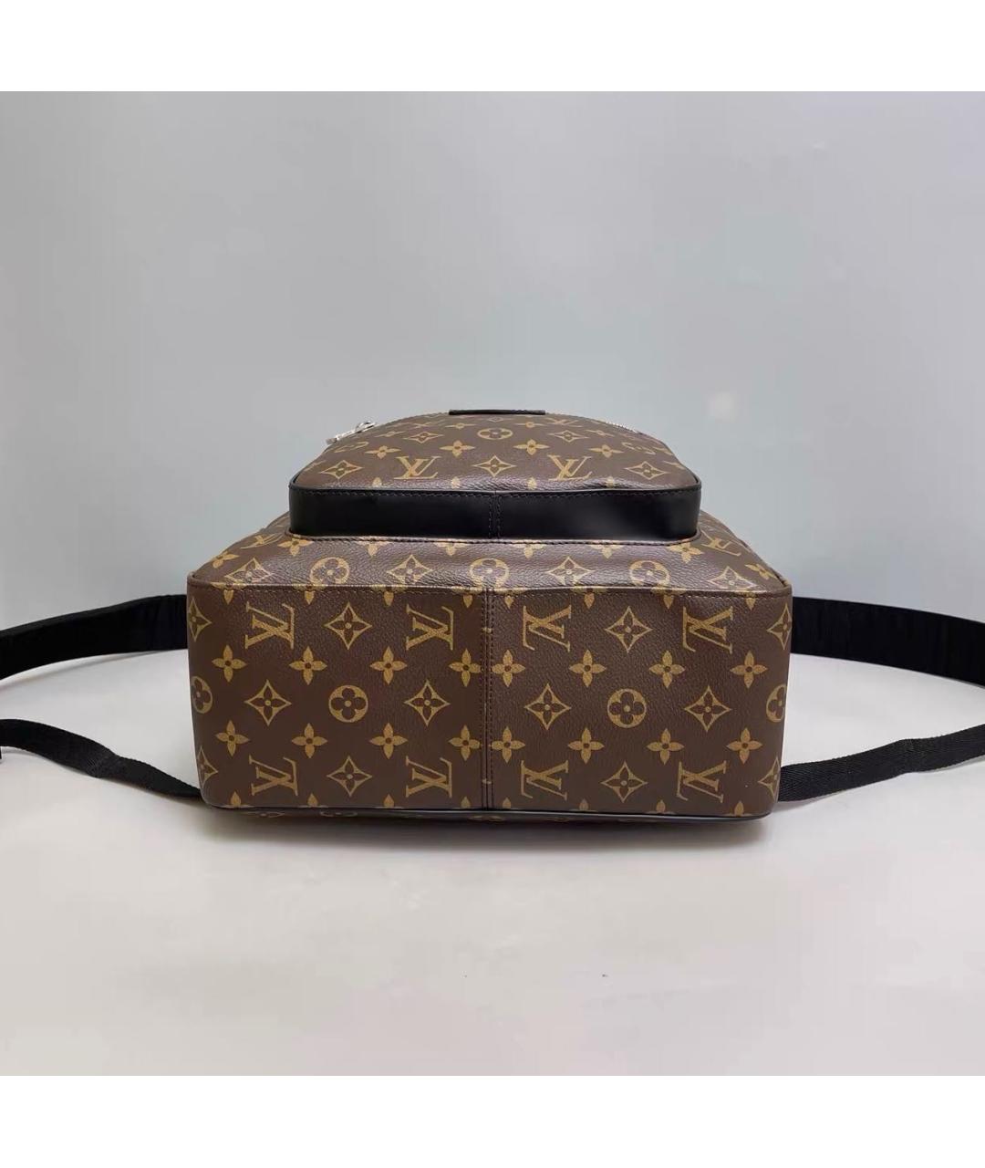 LOUIS VUITTON Коричневый кожаный рюкзак, фото 5