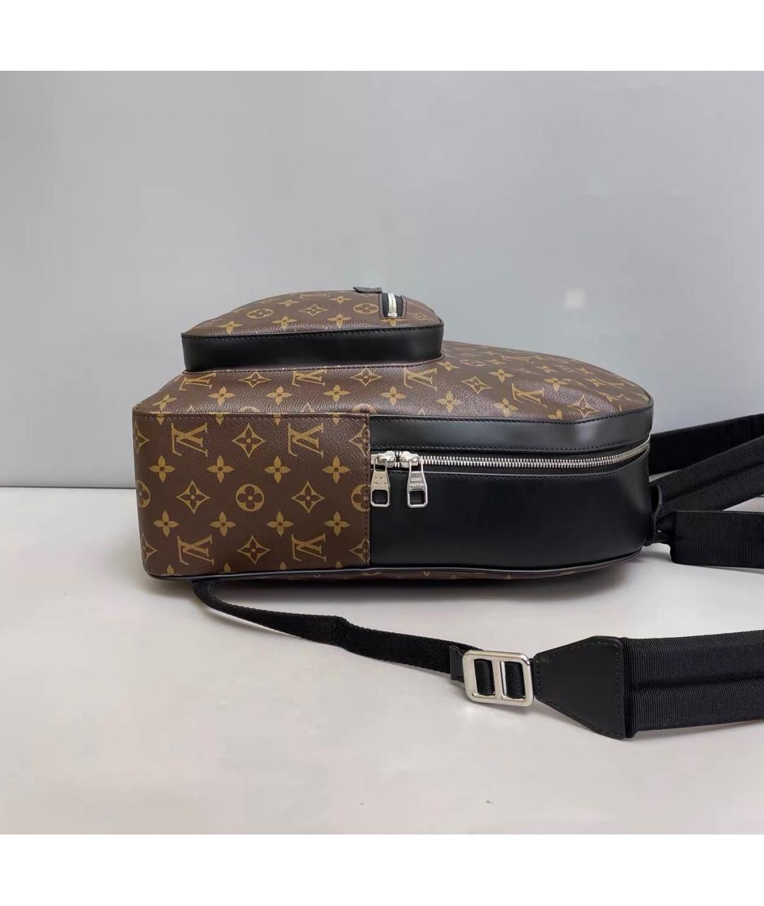 LOUIS VUITTON Коричневый кожаный рюкзак, фото 3