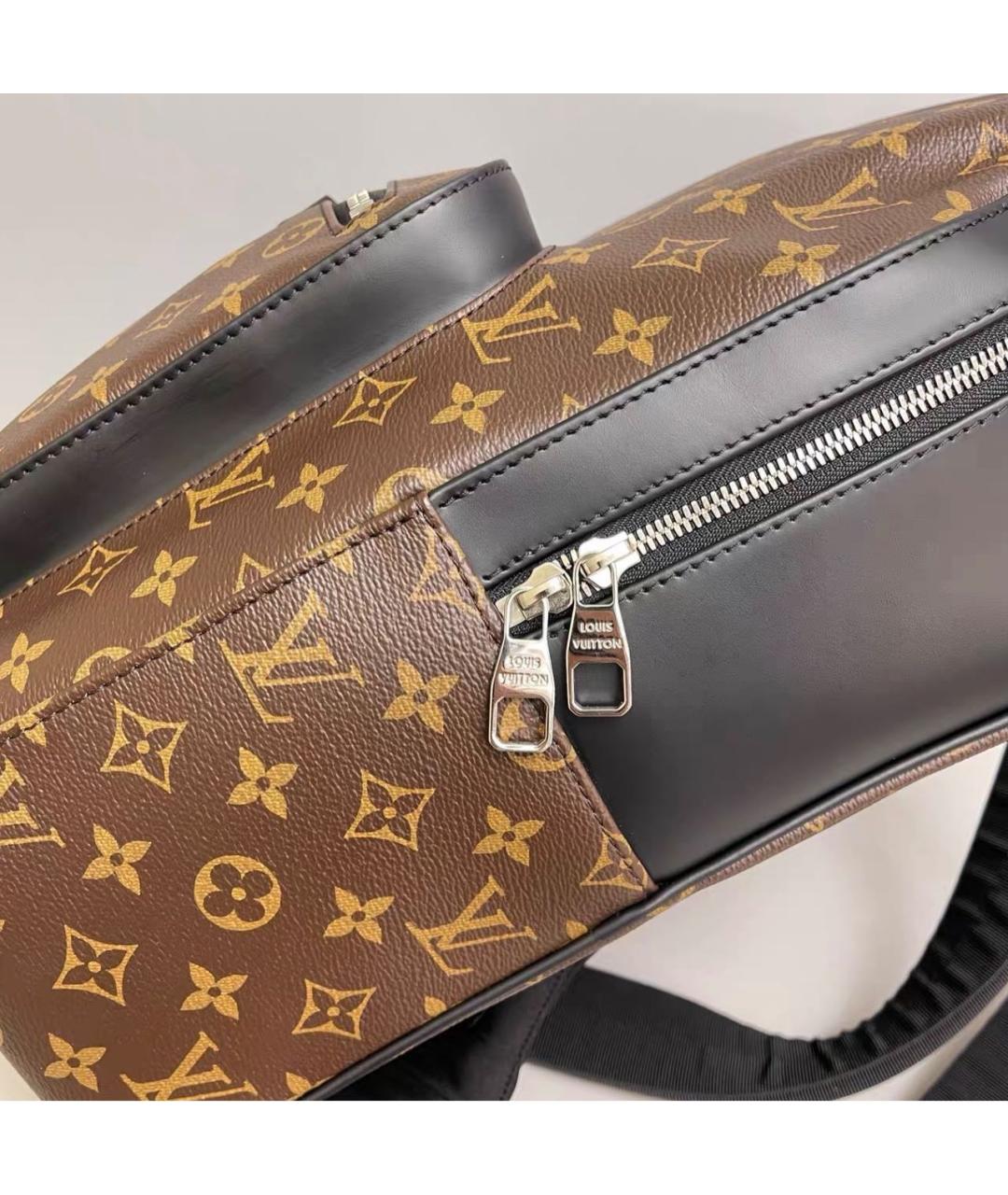 LOUIS VUITTON Коричневый кожаный рюкзак, фото 7