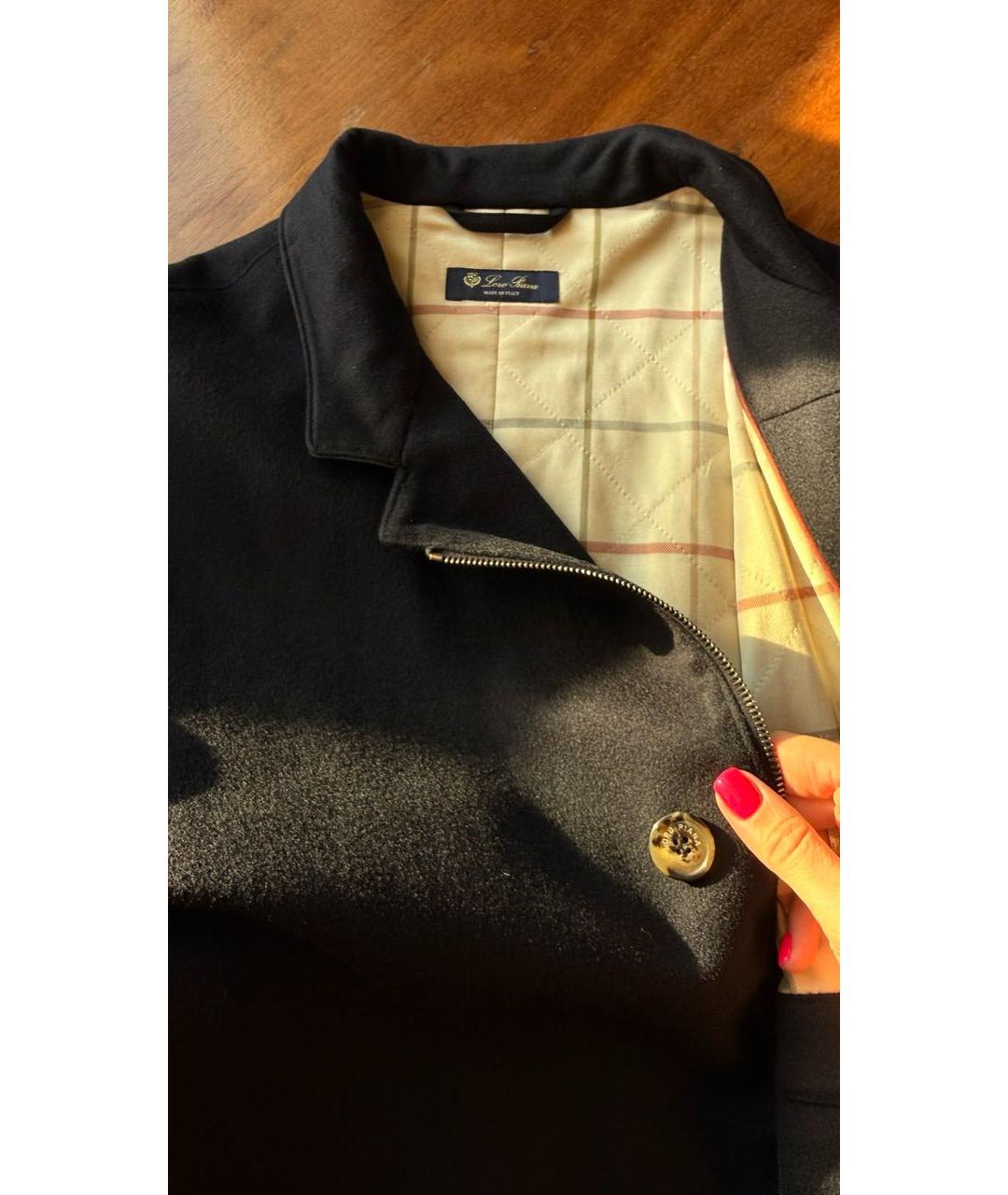 LORO PIANA Темно-синяя кашемировая куртка, фото 3