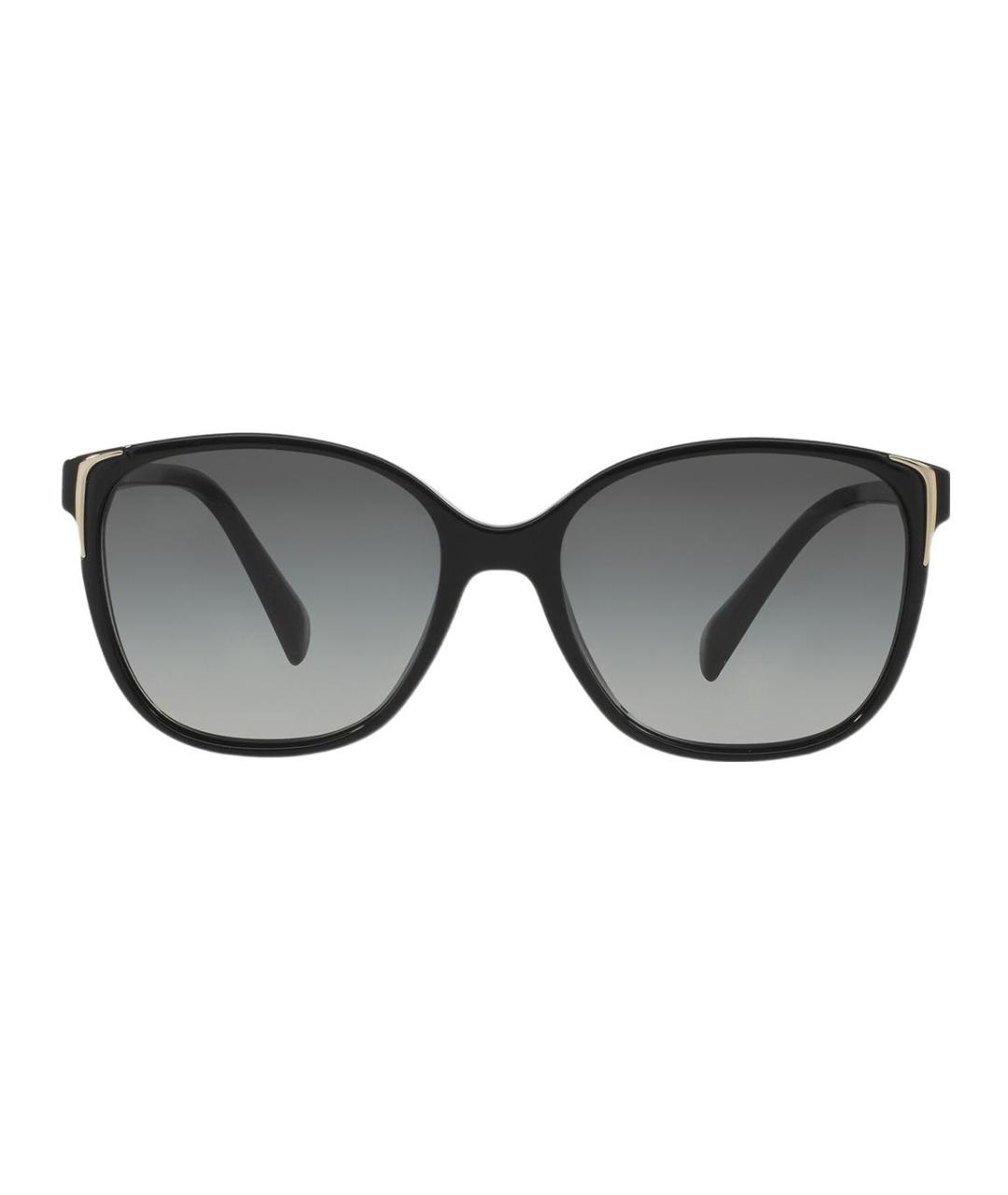 PRADA Черные пластиковые солнцезащитные очки, фото 2
