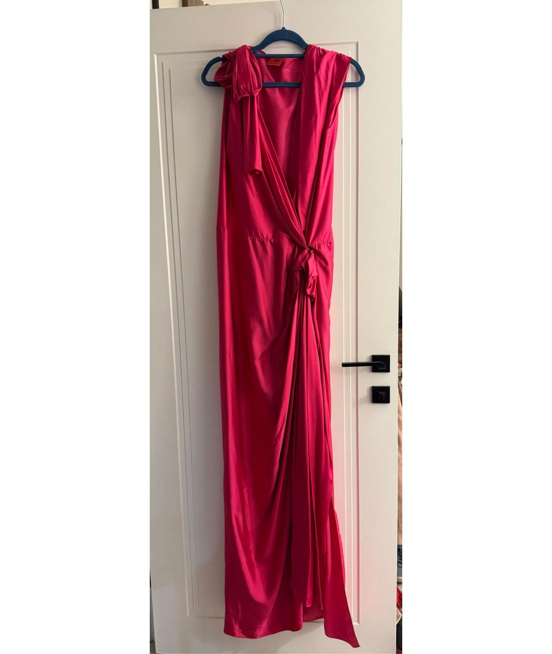 LANVIN Розовое вискозное вечернее платье, фото 5