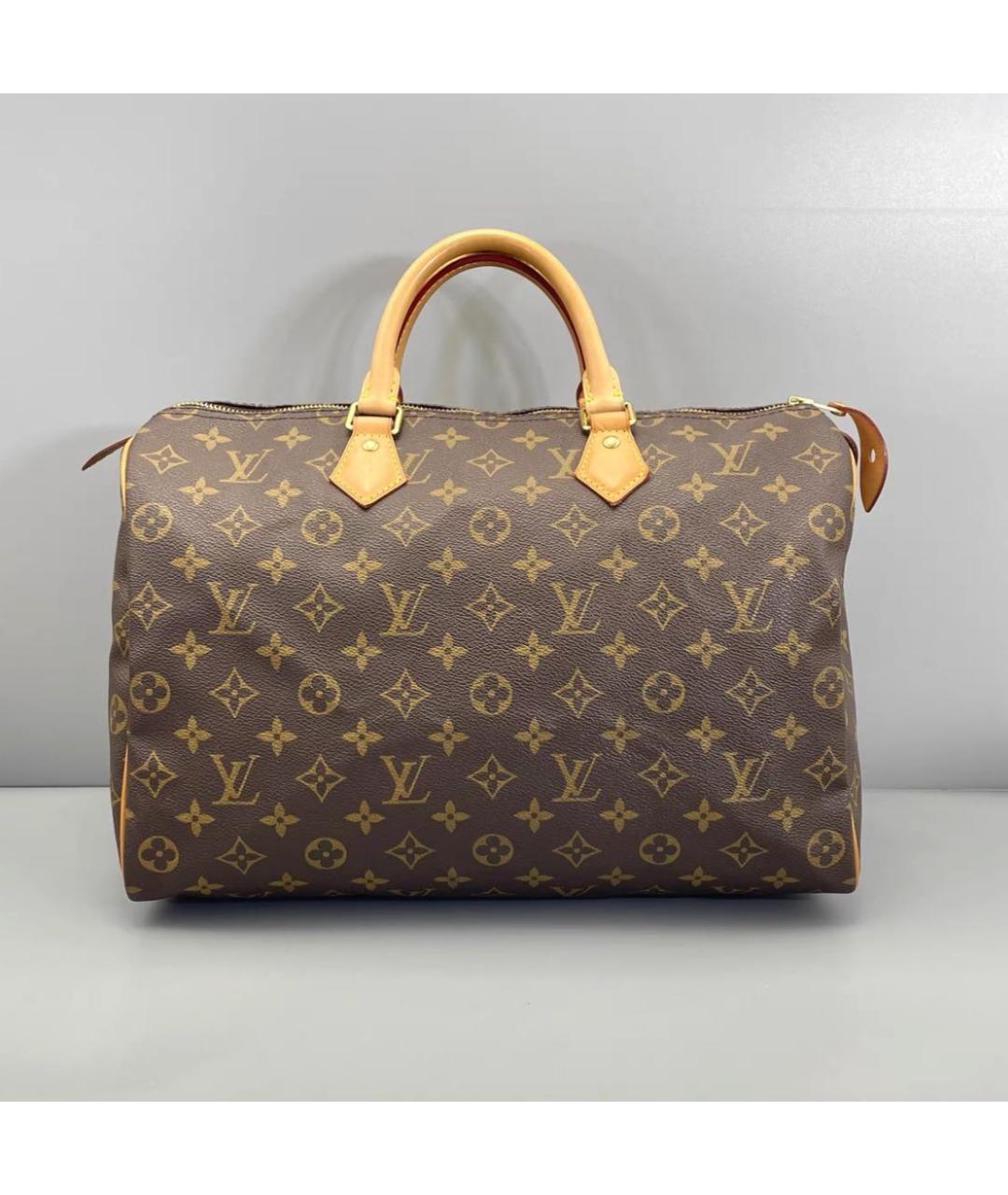 LOUIS VUITTON Коричневая сумка с короткими ручками, фото 2