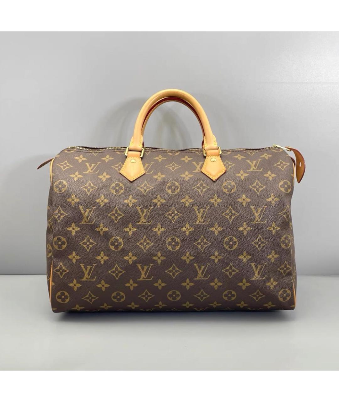LOUIS VUITTON Коричневая сумка с короткими ручками, фото 8