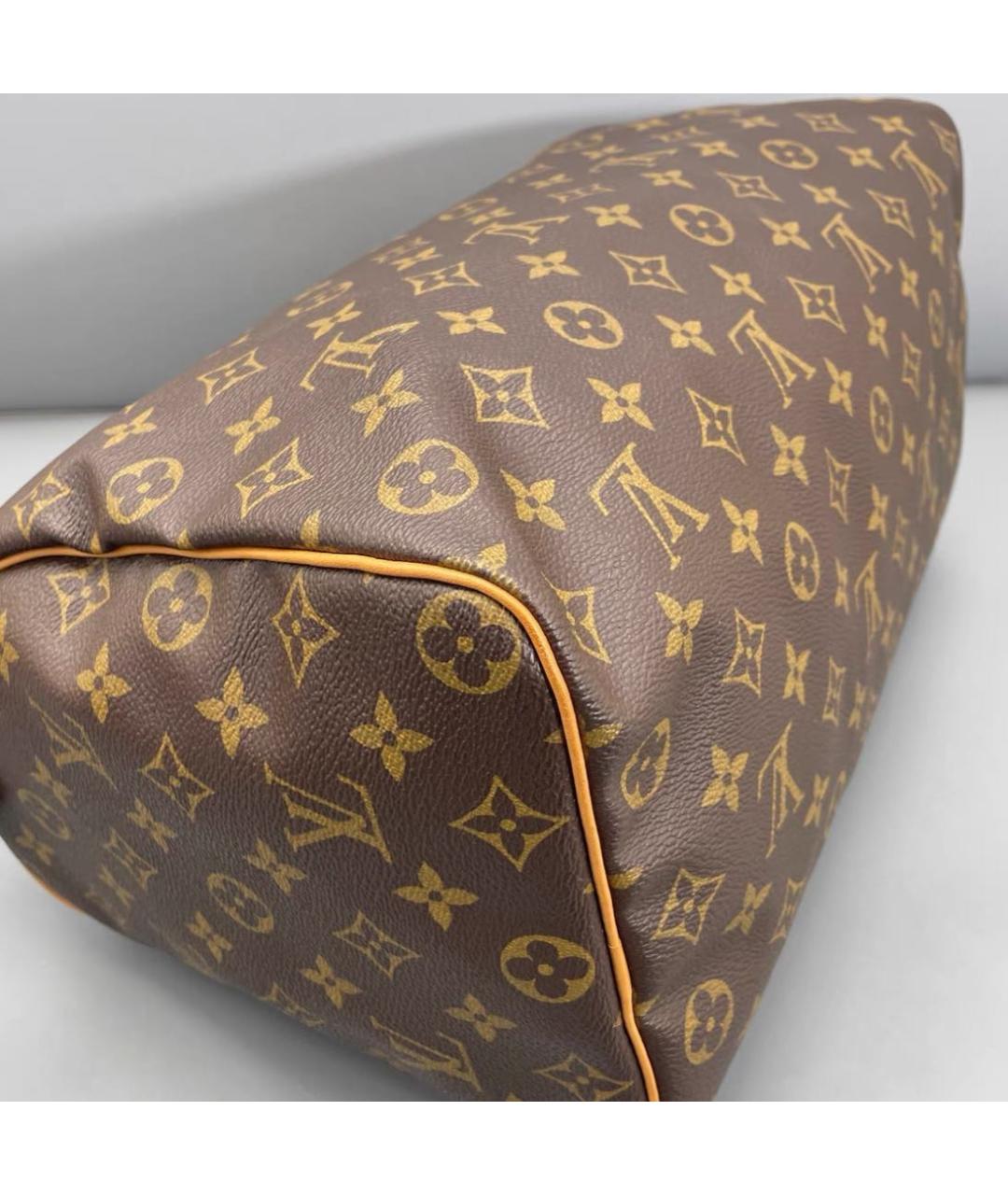 LOUIS VUITTON Коричневая сумка с короткими ручками, фото 6