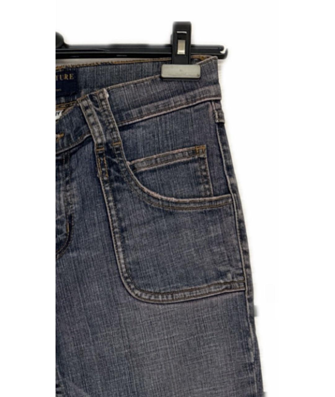 JUICY COUTURE Темно-синие хлопковые джинсы клеш, фото 4