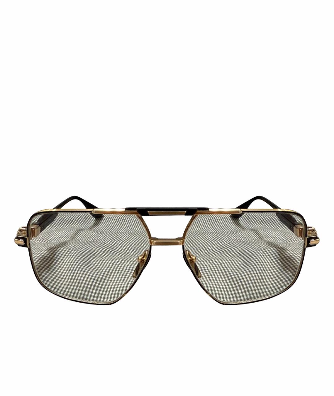 CHROME HEARTS Золотые металлические солнцезащитные очки, фото 1